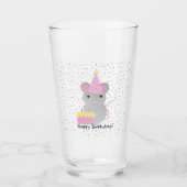 Happy Birthday Party Mouse Glas (Vorderseite)