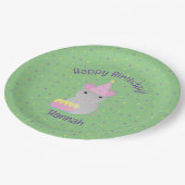 Happy Birthday Party Mouse Pappteller (Schrägansicht)