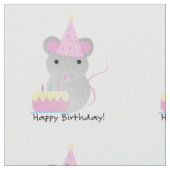 Happy Birthday Party Mouse Stoff (Nahaufnahme)