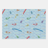 Happy Birthday Party Noisemakers Geschenkpapier Set (Vorderseite)