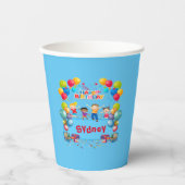 Happy Birthday Party Paper Cup Kinder Geschirr Pappbecher (Vorderseite)