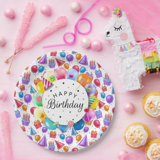 Happy Birthday Party Pappteller (Party)