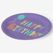 Happy Birthday Party Teller (Schrägansicht)