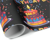 Happy Birthday Party Thema liefert Wrapping Paper Geschenkpapier (Rolleneckpunkt)