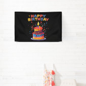 Happy Birthday Party Themenbedarf 2.5x4 Vinyl Banner (InSitu)