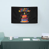 Happy Birthday Party Themenbedarf 2.5x4 Vinyl Banner (Messe)