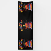 Happy Birthday Party Themenbedarf 2.5x8 Vinyl Banner (Vertikal)