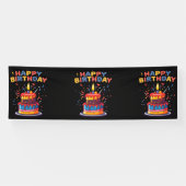 Happy Birthday Party Themenbedarf 2.5x8 Vinyl Banner (Horizontal)