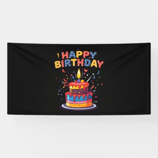 Happy Birthday Party Themes liefert Banner (Horizontal)