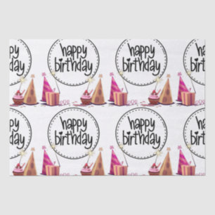 Happy Birthday Party Tissue Paper Seidenpapier