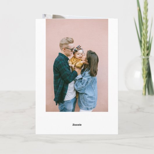 Happy Birthday Pastel Color Script Foto Karte (Rückseite)