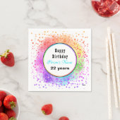 Happy Birthday Pastel Paper Napkins - HAMbyWG Serviette (Beispiel)