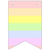 Happy Birthday Pastel Rainbow BUNTING FLAS Wimpelkette (Erste Fahne)