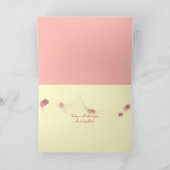 Happy Birthday Pastellblumengarten Karte (Innenseite)