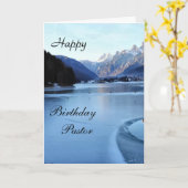 Happy Birthday Pastor Karte (Gelbe Blume)