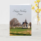 Happy Birthday Pastor Karte (Gelbe Blume)
