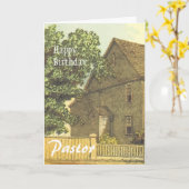 Happy Birthday Pastor Karte (Gelbe Blume)