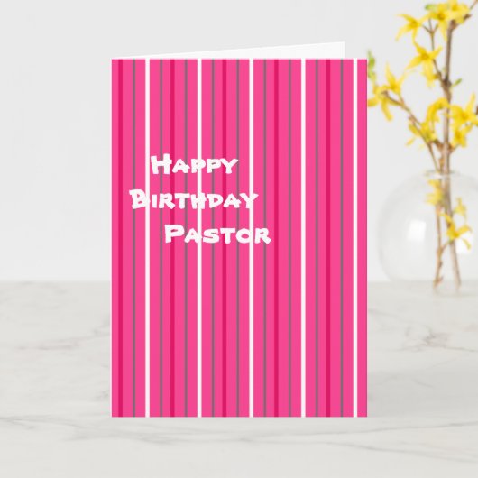 Happy Birthday Pastor Karte (Gelbe Blume)