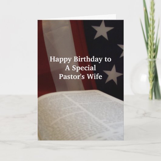 Happy Birthday PASTOR’s Wife- BF Karte (Vorderseite)