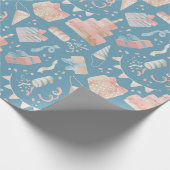 Happy Birthday Pattern Geschenkpapier (Ecke)