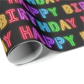Happy Birthday Pattern Geschenkpapier (Rolleneckpunkt)