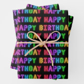 Happy Birthday Pattern Geschenkpapier Set (Beispiel)