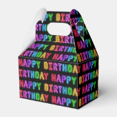 Happy Birthday Pattern Geschenkschachtel (Vorderseite)