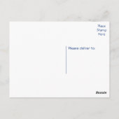 Happy Birthday Pekingese Puppy Dog Blue Postkarte (Rückseite)