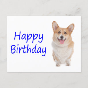 Happy Birthday Pembroke Corgi Puppy Dog Postcard Postkarte