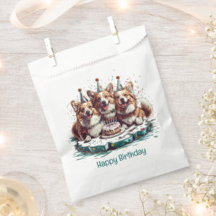 Happy Birthday Pembroke Welsh Corgi Hunde Geschenktütchen