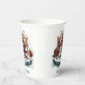 Happy Birthday Pembroke Welsh Corgi Hunde Pappbecher (Rechts)