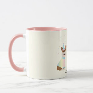 Happy Birthday Pembroke Welsh Corgi Hunde Tasse