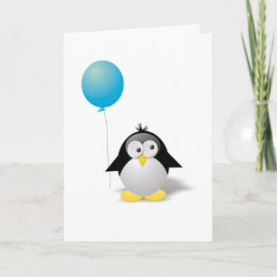 Happy Birthday Penguin Gruß Karte