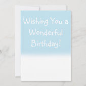 Happy Birthday Penguin Karte (Rückseite)