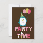 Happy Birthday Penguin Karte (Vorderseite)