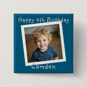 Happy Birthday Personalisiert Foto Button