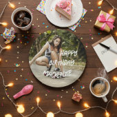 Happy Birthday Personalisiert Foto Paper Plate Pappteller
