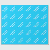 Happy Birthday personalisiert Geschenkpapier (Flach)
