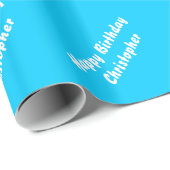 Happy Birthday personalisiert Geschenkpapier (Rolleneckpunkt)