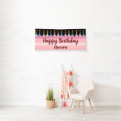 Happy Birthday Personalisiert Name Niedlich Cake Banner (Insitu)