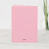 Happy Birthday Personalisiert rosa Lips Card Karte (Rückseite)