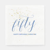 Happy Birthday Personalisiert Serviette (Vorderseite)