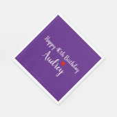 Happy Birthday Personalisiert Serviette (Ecke)