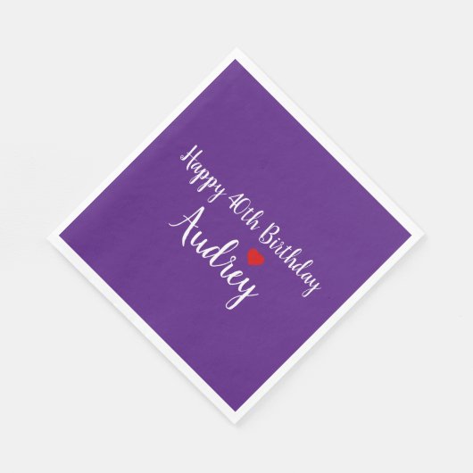 Happy Birthday Personalisiert Serviette (Ecke)