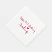 Happy Birthday Personalisiert Serviette (Ecke)