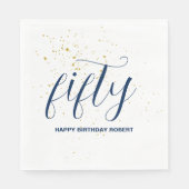 Happy Birthday Personalisiert Serviette (Vorderseite)