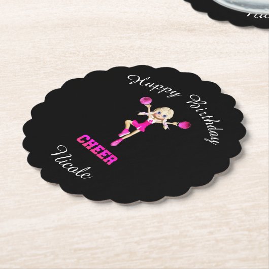 "Happy Birthday" Personalisiert Untersetzer (angewinkelt)