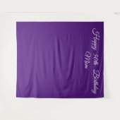 Happy Birthday Personalisiert Wandteppich (Vorderseite (Horizontal))