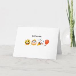 Happy Birthday | Personalisierte Emoji Geburtstags Karte