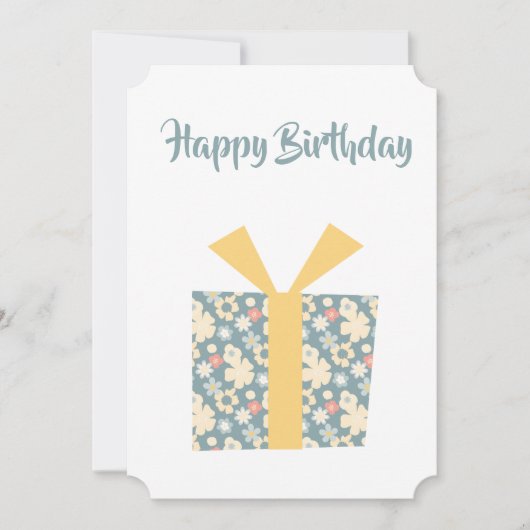 Happy Birthday personalisierte Karte (Vorderseite)